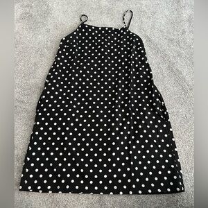 Monteau Black and White Polka Dot Dress